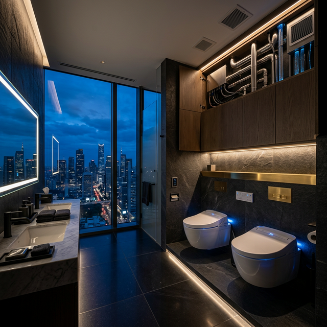 Corporate & Commercial Restroom Integration